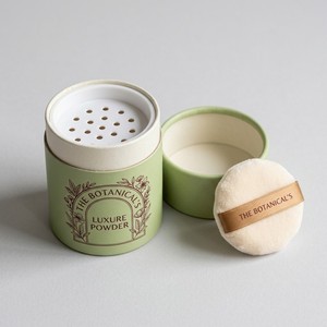 Caja cilíndrica redonda de papel artístico premium para almacenamiento de esponjas de maquillaje y polvos cosméticos, con logotipo personalizado. - Product Image 1