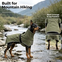 Veste et Trench-coat pour chien imperméable et résistant aux intempéries de style britannique - Matière polyester toutes saisons