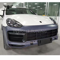 Kit carrosserie haute performance pour Porsche Cayenne 958.2 2015-2017 au style 9Y0 Turbo 2018+ : pare-chocs avant, grilles LED, passages de roues