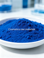 Poudre lyophilisée de tripeptide de cuivre GHK-Cu à 99 % de pureté, matière première cosmétique, livraison directe d'usine