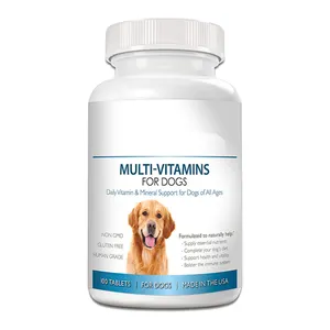 OEM Nutritional Dog Supplements Dog Multivitamins Tablets Vitamin and Mineral Support Dog Tablets Promote Immune Health in Pets
