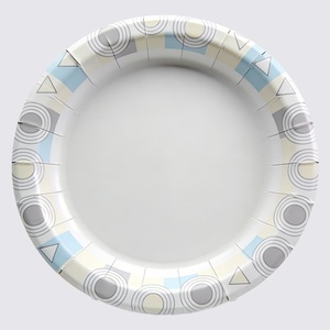 Assiettes en papier jetables pour fêtes, style nordique, personnalisées, imprimées, écologiques, compostables, 6, 7, 8, 9, 10, 12, 14 pouces, vente en gros - Product Image 2