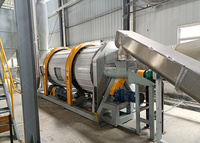 Séchoir rotatif à tambour OSA pour résidus de manioc, marc de céréales, séchoir à air chaud à circulation optimisée pour économie d'énergie avec composants à roulements