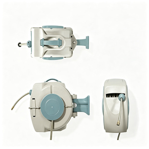 Carrete de manguera de aire de rebobinado retráctil de jardín montado en la pared automático para exteriores sin óxido - Product Image 3