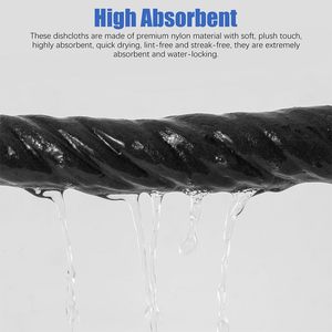 Toallas de limpieza mágicas gruesas sin rayas multifuncionales al por mayor, toallas de limpieza de microfibra mágicas para coche de vidrio de cocina - Product Image 4