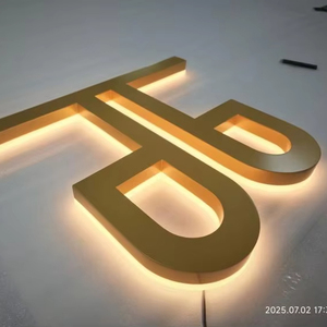 Ngoài trời 3D <span class=keywords><strong>LED</strong></span> biển quảng cáo Bảng hiển thị kỹ thuật số biển cho quảng cáo kim loại không gỉ đèn nền sáng ký chữ cái - Product Image 2