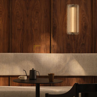 Lampe murale LED en verre minimaliste italienne, style design de luxe, design postmoderne pour escaliers, chambre à coucher, lampe murale moderne