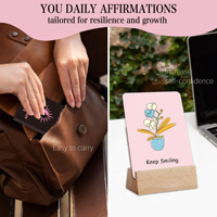 Cartes d'affirmation Cartes quotidiennes de motivation et d'inspiration pour femmes Coffret cadeau de renforcement de la confiance en soi rose avec activités d'état d'esprit