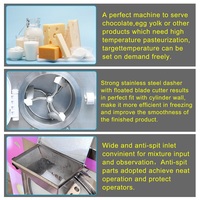 Pasteurisateur industriel 2 en 1 pour gelato, machine à glace dure en lots pour usage commercial de petite taille, certifiée Energy Star 1