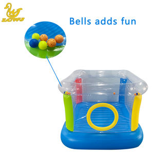 LC transparente casa inflable juguetes saltando castillo inflable, con campanas - Product Image 4