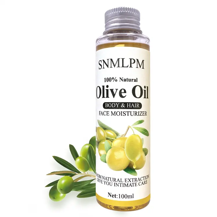 Huile de support d'huile d'olive biologique pressée à froid en gros SNMLPM pour huile essentielle, soulager le corps, hydrater la peau