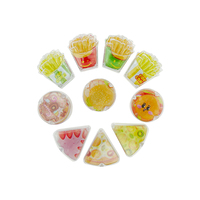 Kinder Clear Cover Pull Back Auto Spielzeug Kleine Reibung Kuchen Burger Pommes Frites Autos Spielzeug für 50MM Kapsel
