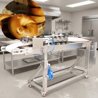 Nouvelle machine à rouler la pâte électrique automatique commerciale de grande capacité pour la fabrication de beignets, de bagels, de biscuits et de pain, pour usage en restaurant, en acier inoxydable 304
