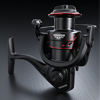 Reel Spinning ROOBLINOS GS All Metal 5.2:1 untuk Air Laut, Performa Tinggi untuk Memancing Ikan Mas, Tangan Kiri, Paduan Aluminium, Sungai