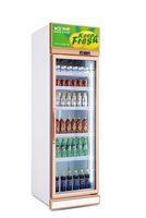 Réfrigérateur commercial à porte vitrée, vitrine réfrigérée, présentoir multi-niveaux transparent pour boissons, coca, soda
