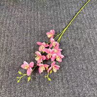 Haute Qualité Impression 3D 5 Têtes Real Touch Orchidées Artificielle Orchidée Fleur Papillon Fleur Pour La Maison De Mariage Décor
