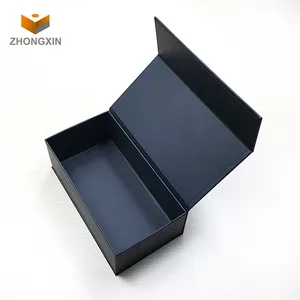 Wholesale black hard cardboard sunglasses eyewear case box packaging flip magnetic closure gift box