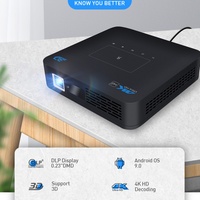 Projecteur portable P15 Android 9.0 Wifi double 4k DLP intelligent 4 Go 32 Go MINI 4k Projecteur de cinéma maison