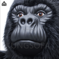 Nouvelle chaise King Kong en peluche moelleuse personnalisée en usine meubles de salon gonflables grand lit pour animaux canapé gorille canapé gorille
