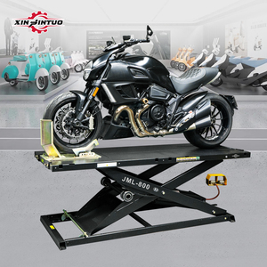 Elevador Neumático Hidráulico para Motocicletas Xinjintuo JML-800 con Capacidad de 800 kg, Diseño de Tijera, Certificado CE, Altura Máxima de Elevación de 40.16 Pulgadas - Product Image 1