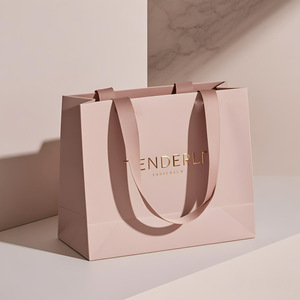 Sacs cadeaux en papier de luxe imprimés sur mesure - Sacs de shopping de marque haut de gamme avec poignées torsadées pour les ouvertures de magasins - Product Image 4