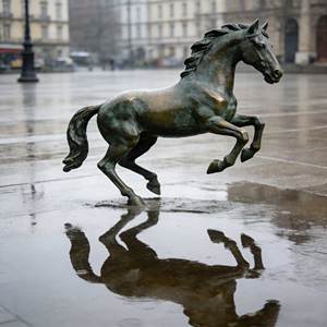 Estátua de Cavalo Saltando em <span class=keywords><strong>Bronze</strong></span> em Tamanho Real, Personalizada, Moderna, para Parque, Salão de Memória, Fundição em Grande Escala, para Formatura e Dia Nacional - Product Image 3