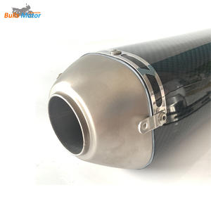 Silenciador de escape de motocicleta Universal de fibra de carbono de 51mm con silenciador para CB1000R Z800 CBR600 <span class=keywords><strong>NC700S</strong></span> - Product Image 5
