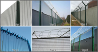 Clôture robuste 358, clôture en maille 358, clôture anti-escalade, clôture en maille haute sécurité pour aéroport, prison, installation gouvernementale