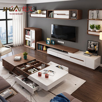 Meubles de salon en bois, mobilier de divertissement moderne en ligne basse, console TV, table basse, vente en gros, 1 pièce