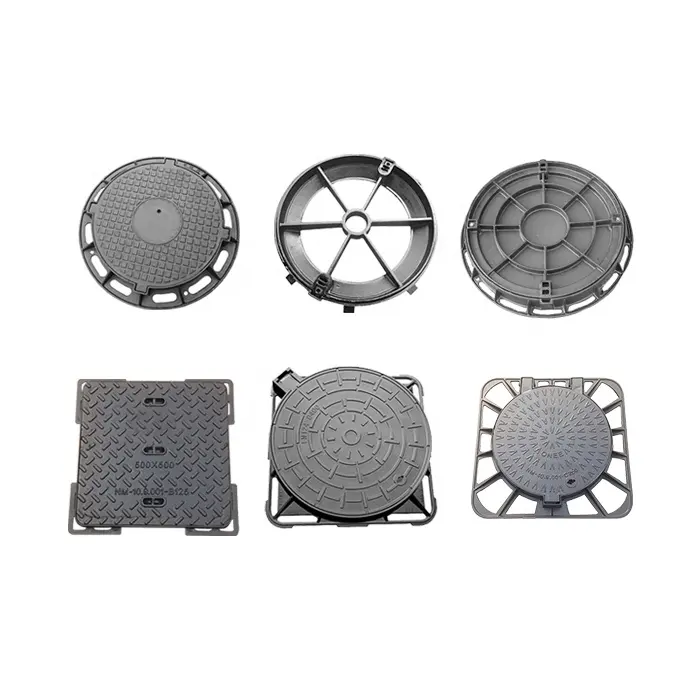 BS EN124 표준 D400 850mm 연성 철 주조 맨홀 커버