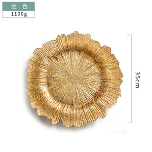 <span class=keywords><strong>Assiette</strong></span> à dîner biodégradable de style européen américain plateau en verre décoratif flocon de neige coloré pour les fêtes irrégulières occidentales - Product Image 6