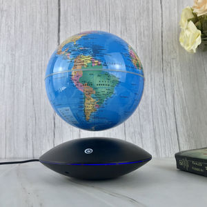 Globe terrestre magnétique à lévitation imprimé en 3D avec lumière LED, alimentation par prise secteur, source éducative - Product Image 3