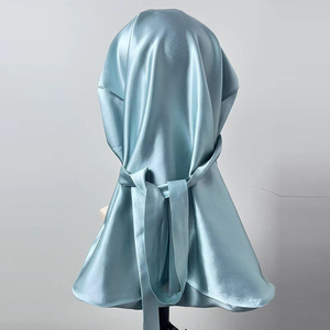 Bonnet de nuit en satin de soie de mûrier 100 % naturelle, personnalisable avec logo, pour protéger les cheveux – Vente en gros - Product Image 1