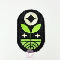 Patch de broderie fabricant de vêtements presse à chaud Logo sur mesure 2D 3D Badge coeur fleur bricolage décoration