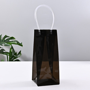 Custom PVC sacchetto sacchetto <span class=keywords><strong>richiudibile</strong></span> imballaggio trasparente promozione PVC borsa con manico Shopping sacchetto di plastica per il regalo - Product Image 3
