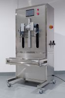 Mesin Pengisi Oli 2 Nozzle Kontrol Digital Semi-otomatis 5 Galon dengan Timbangan