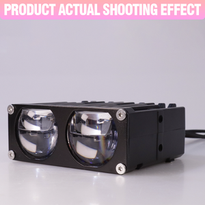 Chiếu sáng 2 3 ống kính trắng vàng mini lái xe Đèn LED Đèn sương mù đèn pha cho xe đạp xe máy LED Đèn phụ trợ xe Motobike - Product Image 2