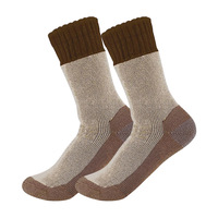 Chaussettes d'alpinisme en plein air en cachemire personnalisées épaissies chaudes hiver équipage ski randonnée chaussettes en laine mérinos
