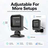 Escáner de Códigos de Barras QR Omnidireccional NORGEE N2200 USB RS232 para Escritorio/Mesa, Opción de Montaje en Pared, en Stock, 1 Año de Garantía