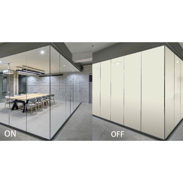 Self Adhesive Electronic PDLC Smart Glass Window Film Manufacture Custom Size Switchable PDLC Smart Film