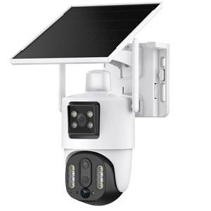 Mới đến 4MP IP Bullet + Dome Camera 10x Zoom ống kính kép LTE Sim thẻ 4G IP năng lượng mặt trời Powered PTZ góc rộng tầm nhìn ban đêm thẻ SD - Product Image 1