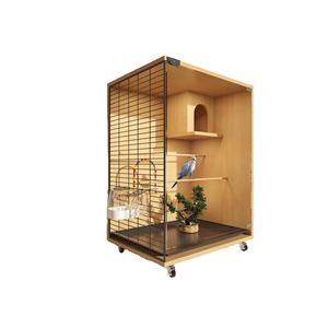 Produttore vendita calda all'ingrosso grande gabbia di allevamento Multi-funzionale visualizzazione casa per animali domestici mobile giunzione gabbia di lusso per uccelli d'amore - Product Image 1