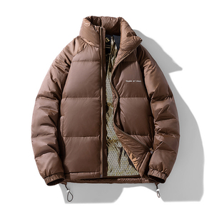 Veste Homme Hiver 2025 Élégante Décontractée Noire et Or Nouvelle Tendance Coupe-Vent Chaude en Toile Graphène Chauffante avec Fermeture Éclair - Product Image 3