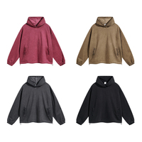 Sweat à capuche oversize décontracté d'hiver en coton 100% avec logo imprimé de haute qualité, finition délavée, taille plus, unisexe