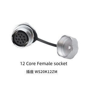 Conector HS20 WS20 TK/ZM de 2/3/4/5/6/7/9/12 Pines con Contactos Chapados en Oro, Enchufe Macho, Conector Hembra, Montaje en Cable - Product Image 6