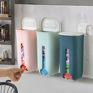 Support mural de rangement de style nordique pour sacs poubelles domestiques – Nouveauté pour la maison : Organisateur de sacs en plastique pour cuisine et salle de bain - Product Image 3