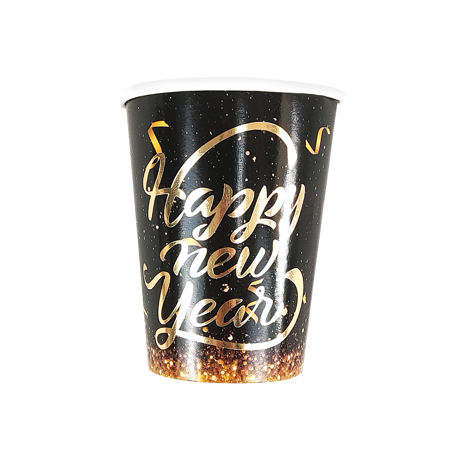 Black, cup, 9oz 8pcs