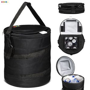 Promotion Large-Capacity 30L Golf Cart Collapsible <b>Cooler</b> Portable Polyester Barrel Insulation Outdoor Beverage Food Storage - Product Image 1