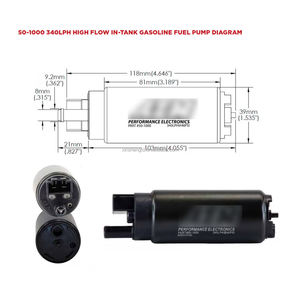 SOON TODA pièces méthanol éthanol 340LPH haut débit dans le réservoir <span class=keywords><strong>pompe</strong></span> à carburant 50-1000 pour <span class=keywords><strong>AEM</strong></span> 340LPH 1000HP Kit de configuration - Product Image 4