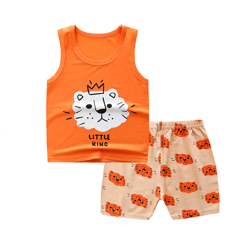 Wholesale Factory Price Kid suit boy cotton T-shirt summer shorts baby clothes